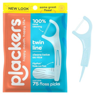 Plackers Twin Line Dental Floss Picks