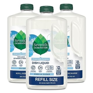 Seventh Generation Dish Free & Clear Dish Soap (Pack of 3)