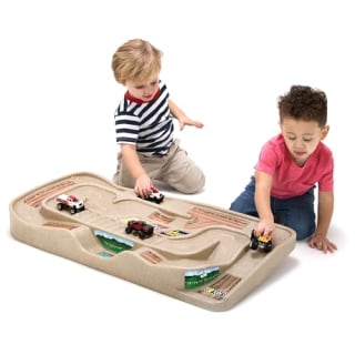 Simplay3 Portable Kids Racetrack Toy Car Train Table