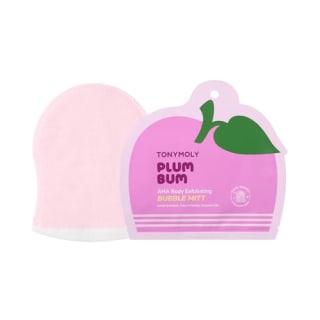 TONYMOLY Plum Bum AHA Exfoliating Bubble Mitt