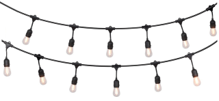 Harbor Breeze 48-ft. Plug-in Black Outdoor LED String Lights 