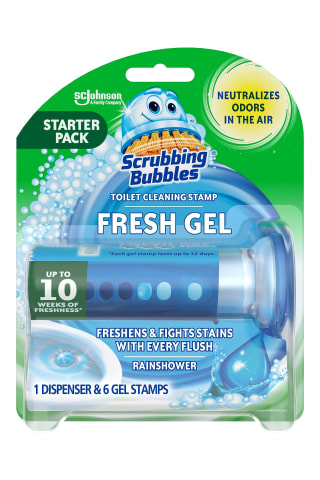 Scrubbing Bubbles Fresh Gel Toilet Bowl Cleaning Stamps