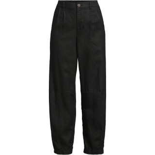 Lands' End Women's Linen Barrel Leg Ankle Pants
