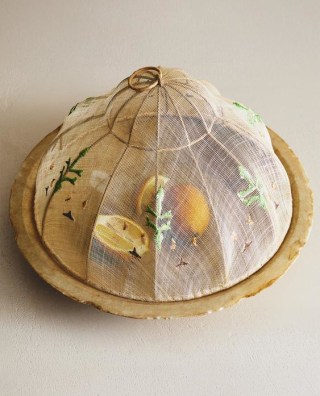 Zara Home Embroidered Sisal Mesh Dome