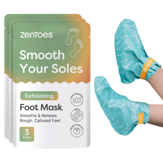 ZenToes Exfoliating Foot Masks for Dry Cracked Feet