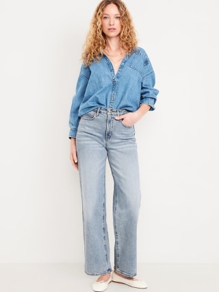Extra High-Waisted Wide-Leg Jeans