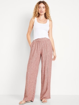 Old Navy Linen-Blend Wide-Leg Pants