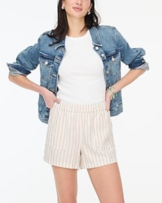 J.Crew Factory Linen-Blend Pull-On Short
