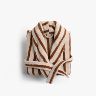 Parachute Terry Stripe Robe and Slippers