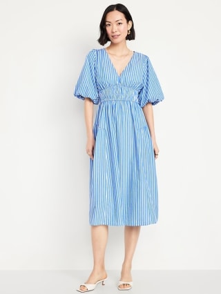 Old Navy Puff-Sleeve Midi Dress