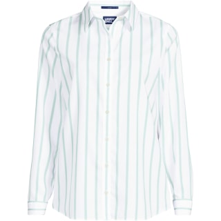 Lands' End Women's No Iron Button Front Shirt