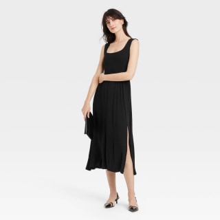 A New Day Knit Ballet Midi Shift Dress