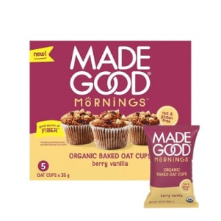 MadeGood Snack Bars Berry Vanilla Oat Cups