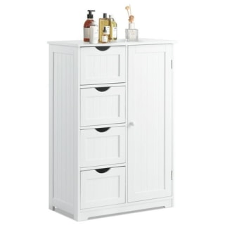 Costway Bathroom Storage Wooden Cabinet