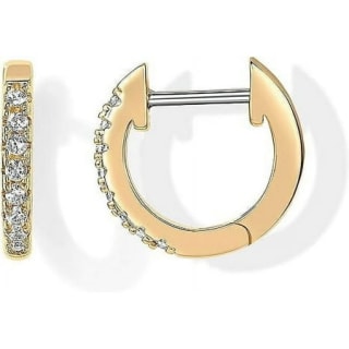 Pavoi Womens 14K Yellow Gold-Plated-Base Cubic Zirconia Cuff Earring