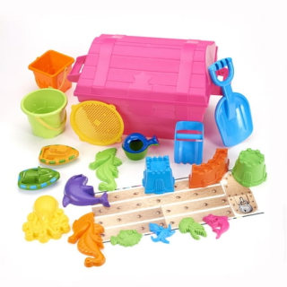 Play Day Treasure Chest with Sand Toys (20 Piece)