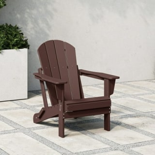 Westintrends Outdoor Folding HDPE Adirondack Chair