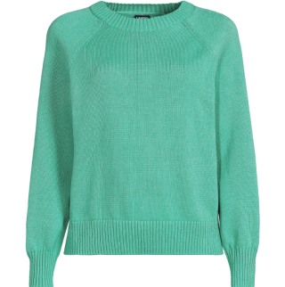 Lands' End Women's Drifter Raglan Sleeve Easy Fit Sweater