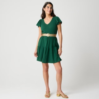 J. Crew Tiered Knit Mini Dress