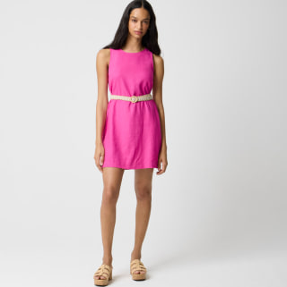 J.Crew Factory Linen-Blend Mini Dress