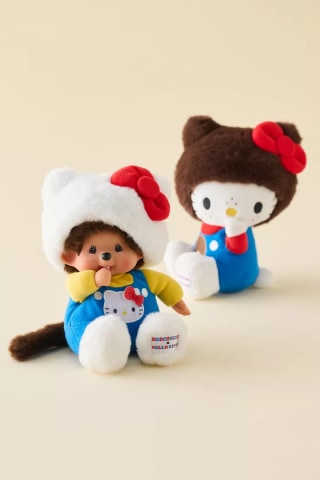 Sanrio Hello Kitty X Monchhichi Overalls Plushie
