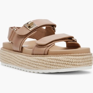 Steve Madden Women's Bigmona Raffia Platform Sandal
