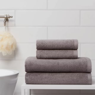 Room Essentials Antimicrobial Assorted Bath and Hand Towels (Set of 4)
