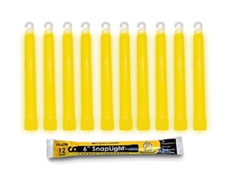 Cyalume Yellow Emergency Glow Sticks
