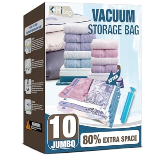 Hibag Vacuum Storage Jumbo Bags (Pack of 10)