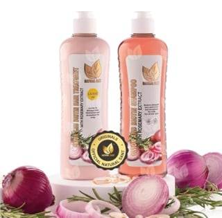 Natural Sant Onion, Biotin and Rosemary Shampoo & Treatment Set