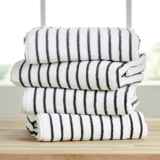 Linens & Hutch 100% Cotton Cabana Towel Set (Pack of 4)
