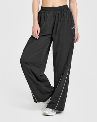 Oner Active Oversized Piped Woven Straight Leg Track Bottoms