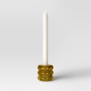 Room Essentials Bubble Glass Taper Candle Holder Set (4 Piece)