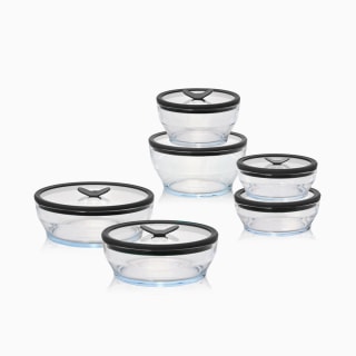 Anyday 12-Piece Glass Round Dish Set