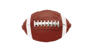 Inflated Game Time Football Shaped Foil Balloon