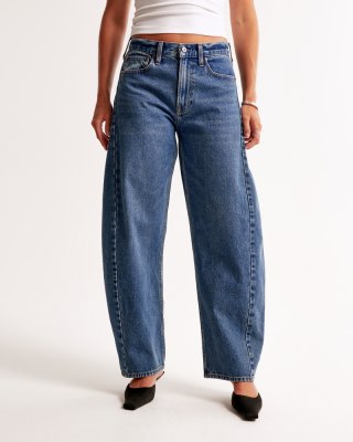 Abercrombie & Fitch Mid Rise Barrel Jean