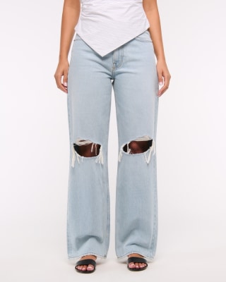 Abercrombie & Fitch Mid Rise Slouchy Jean