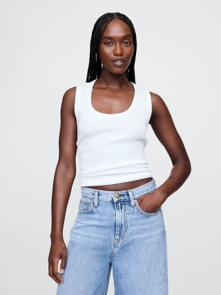 Gap Rib Scoop Tank Top