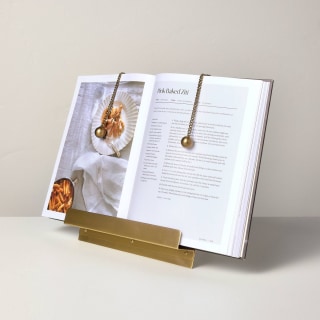 Hearth & Hand with Magnolia Brass Cookbook Holder with Weighted Chains