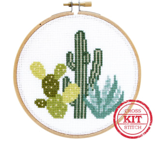Desert Cacti DIY Cross Stitch Kit
