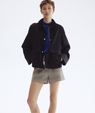 H&M Jacket with Corduroy Collar