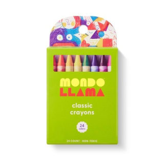 Mondo Llama 24ct Crayons Classic Colors