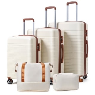 Garvee Lightweight Hard Shell Luggage Set (5 Piece)