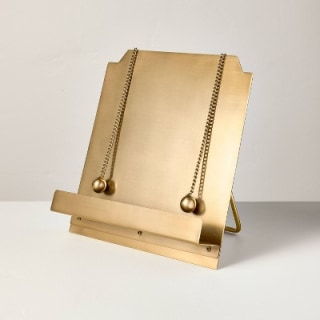 Hearth & Hand with Magnolia Brass Cookbook Holder with Weighted Chains