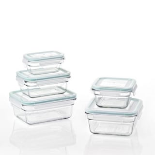 Glasslock Food Storage Container Set with Lids (24 Piece)