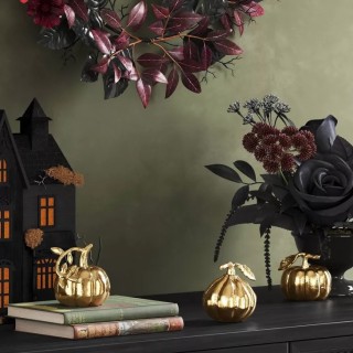 Threshold Fall Mini Gold Pumpkins (Set of 3)