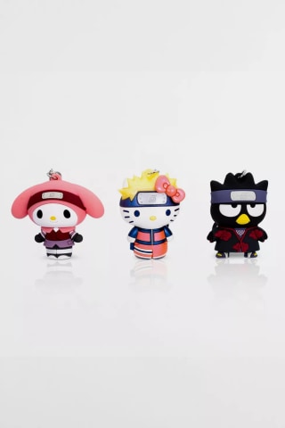 Hello Kitty x Naruto Keychain Set