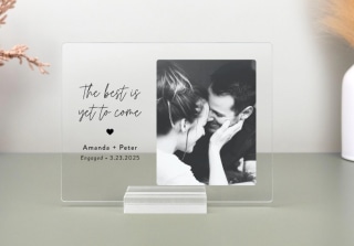VonaGifts Personalized Engagement Photo Plaque