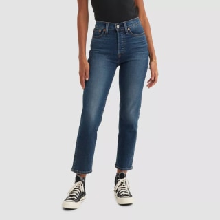 Levi's High-Rise Wedgie Straight Cropped Jeans