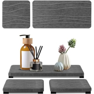 Lyxel Fast-Drying Stone Tray (Set of 3)